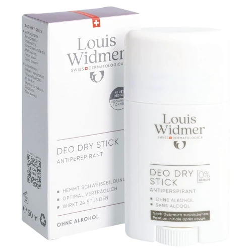 LOUIS WIDMER Deo Dry Stick Antiperspirant ohne Parfüm 50 ml