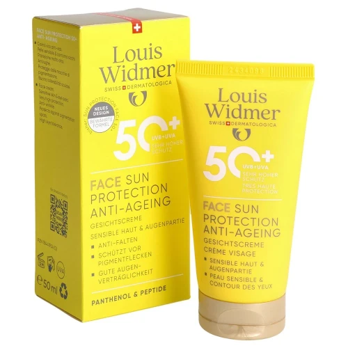 LOUIS WIDMER Face Sun Protection Anti-Ageing LSF50+ parfümiert 50 ml