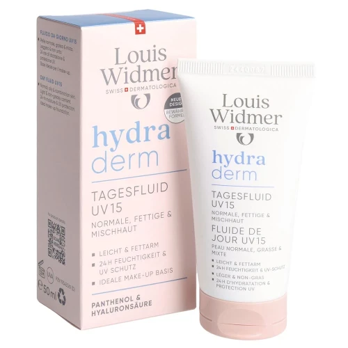 LOUIS WIDMER Hydraderm Tagesfluid UV15 parfümiert 50 ml