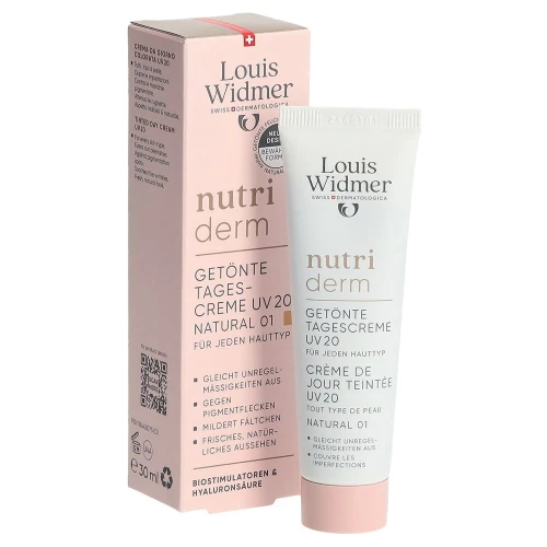 LOUIS WIDMER Nutriderm Tagescreme getönt UV20 natural parfümiert 30 ml