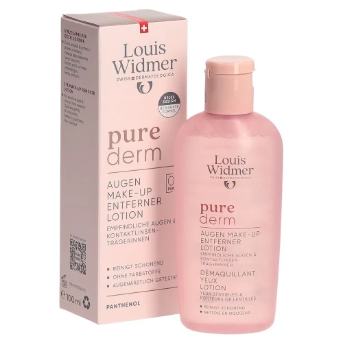 LOUIS WIDMER Purederm Augen Make-up Entferner Lotion 100 ml