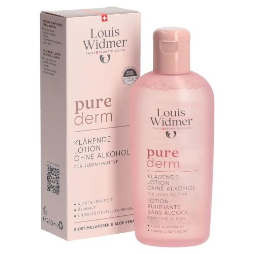 LOUIS WIDMER Purederm klärende Lotion ohne Alkohol 200 ml