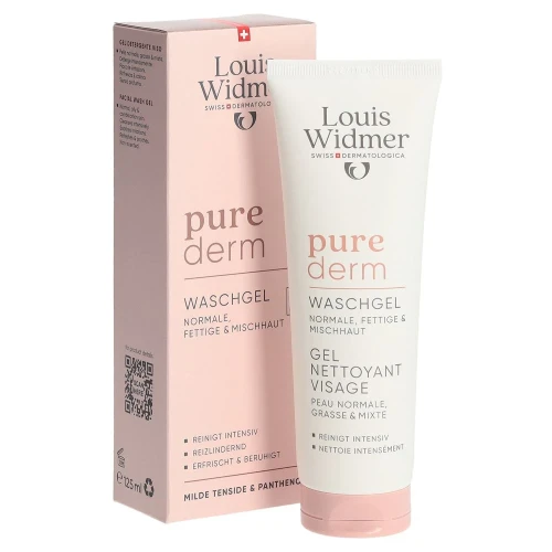 LOUIS WIDMER Purederm Waschgel ohne Parfum 125 ml