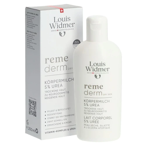 LOUIS WIDMER Remederm Körpermilch 5% Urea parfümiert 200 ml