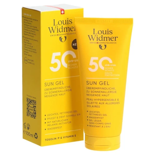 LOUIS WIDMER Sun Gel LSF50 parfümiert 100 ml