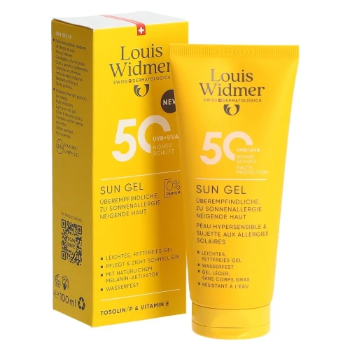 LOUIS WIDMER Sun Gel LSF50 ohne Parfüm 100 ml