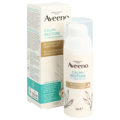 AVEENO Calm+Restore Nachtcr Re-hydrier Hafer 50 ml