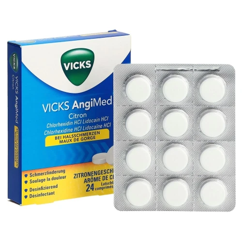 VICKS AngiMed Lutschtabl Zitrone 24 Stk