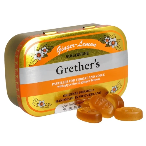 GRETHERS Ginger Lemon Past o Z Ds 110 g