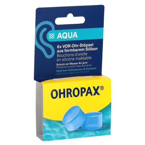 OHROPAX Ohrstöpsel Silicon Aqua 6 Stk