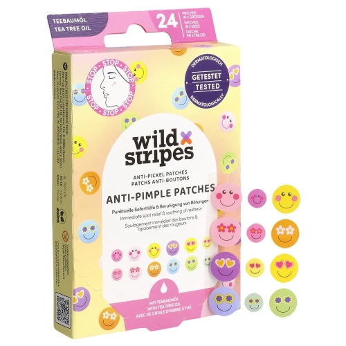 WILD STRIPES Anti-Pickelpfl Teebaumöl 24 Stk