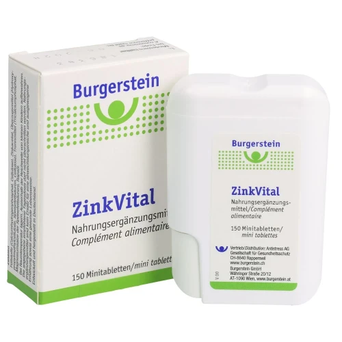 BURGERSTEIN ZinkVital Mini-Tabletten 5 mg 150 Stk