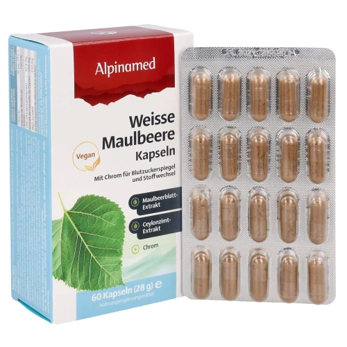 ALPINAMED Weisse Maulbeere Kaps 60 Stk