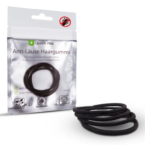 QUICK AID Anti-Läuse Haargummi schwarz