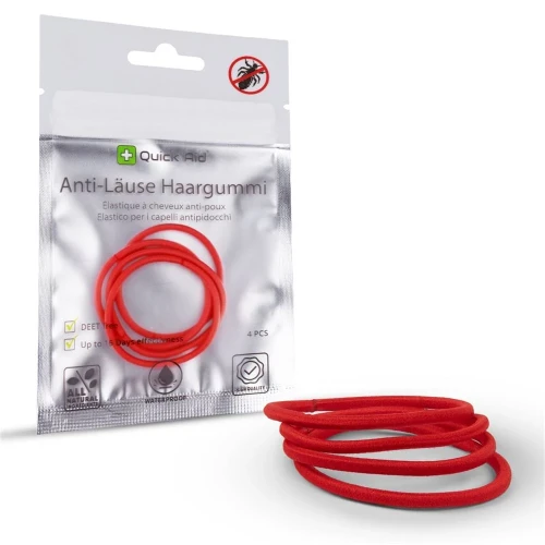QUICK AID Anti-Läuse Haargummi rot