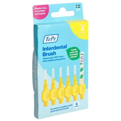 TEPE Interdental Brush 0.7mm gelb 6 Stk
