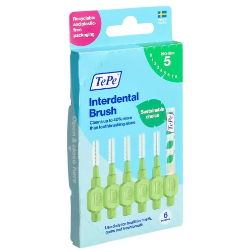 TEPE Interdental Brush 0.8mm grün 6 Stk