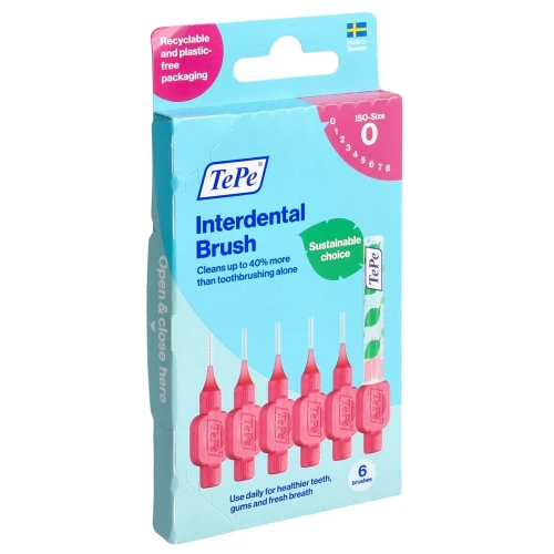 TEPE Interdental Brush 0.4mm pink 6 Stk