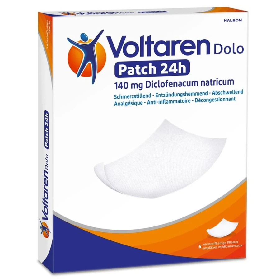 VOLTAREN DOLO 24h Patch Pfl 140 mg Btl 5 Stk VOLTAREN DOLO 24h Patch Pfl 140 mg Btl 5 Stk