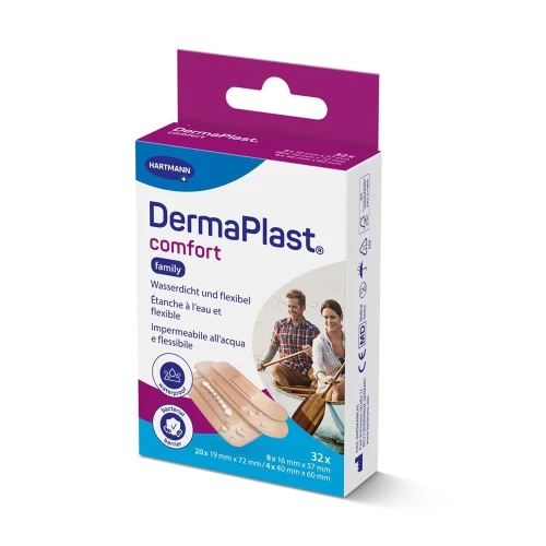 DERMAPLAST Comf Family Strips ass 3 Gr 32 Stk