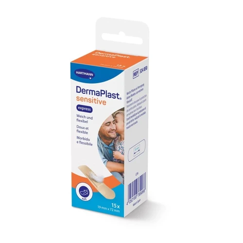 DERMAPLAST Sens Express Strips 19x72mm 15 Stk