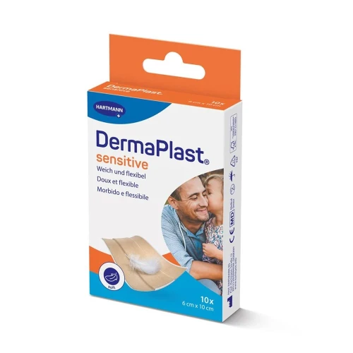 DERMAPLAST Sens Schnellverb 6x10cm bei 10 Stk