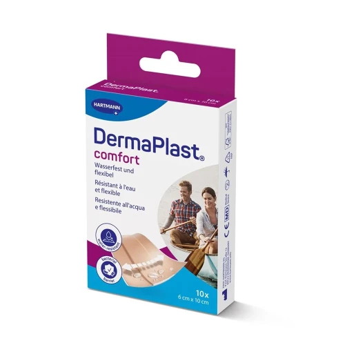 DERMAPLAST Comfort Schnellverb 6cmx10cm 10 Stk