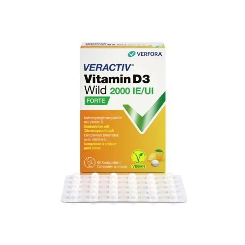 VERACTIV Vitamin D3 Wild Kautabl 2000 IE 60 Stk
