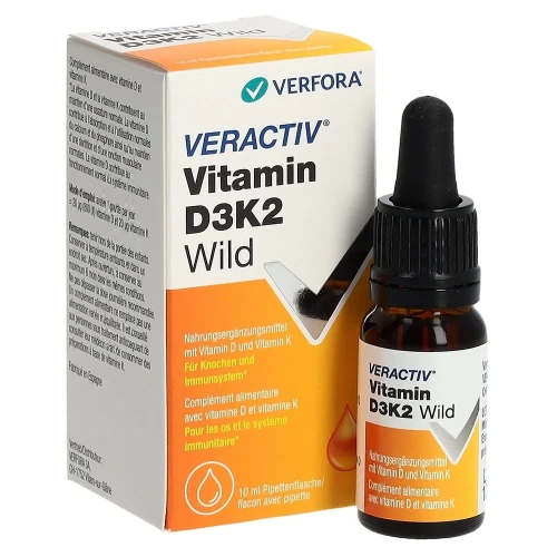 VERACTIV Vitamin D3K2 Wild Tropfen Pip Fl 10 ml