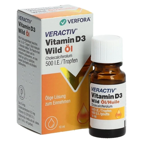 VERACTIV Vitamin D3 Wild Öl 500 IE/Tropfen 10 ml