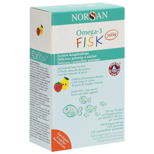 NORSAN Omega-3 FISK Jelly Blist 120 Stk