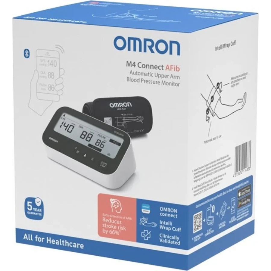 OMRON Blutdruck Oberarm M4 Connect AFib Gratisser OMRON Blutdruck Oberarm M4 Connect AFib Gratisser