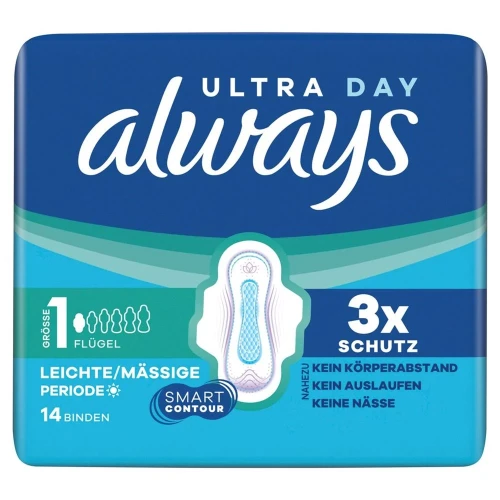 ALWAYS Ultra Binde Gr1 Normal Flügeln 14 Stk