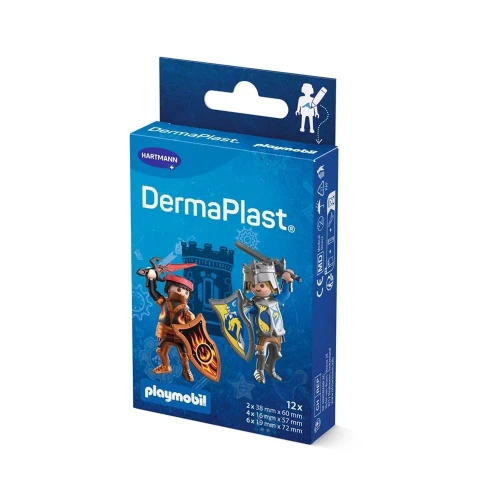 DERMAPLAST Playmobil Ritter 3 Grössen 12 Stk