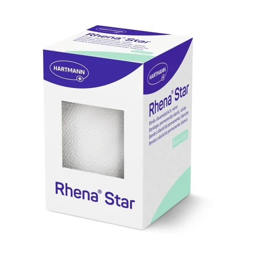 RHENA Star Elast Binden 8cmx5m weiss