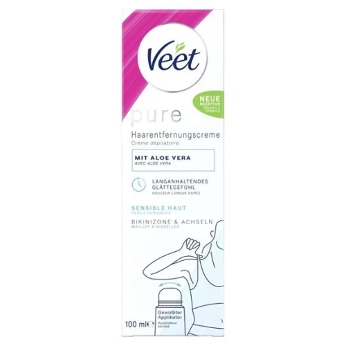 VEET Pure Enthaarungscr Bikini&Achseln sens 100 ml