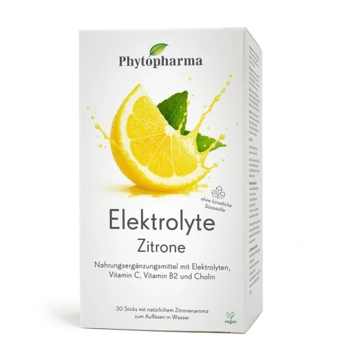 PHYTOPHARMA Elektrolyte Sticks Zitrone Box 30 Stk
