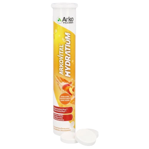 ARKOVITAL Hydratium Brausetabl Pfirsich 24 Stk