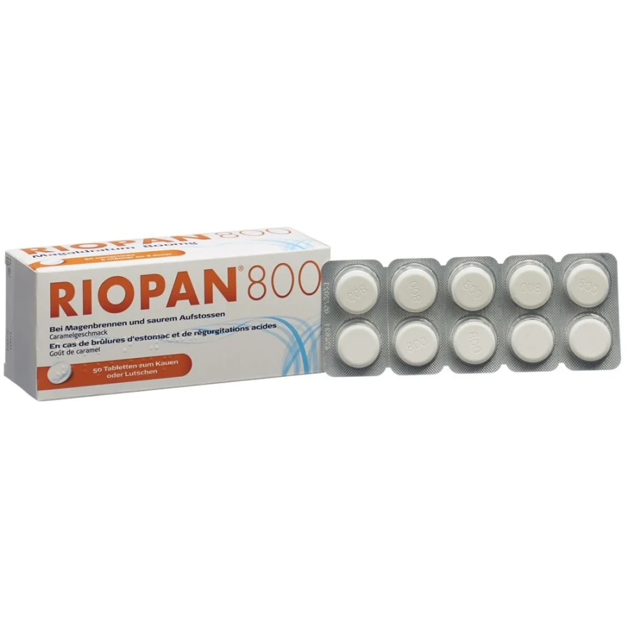 RIOPAN Tabl 800 mg 50 Stk RIOPAN Tabl 800 mg 50 Stk
