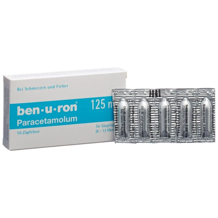 BEN-U-RON Supp 125 mg Bébé 10 Stk