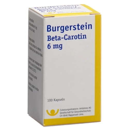 BURGERSTEIN Beta Carotin Kaps 6 mg Ds 100 Stk