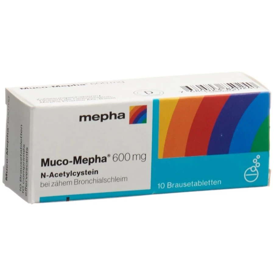 MUCO Mepha Brausetabl 600 mg Ds 10 Stk MUCO Mepha Brausetabl 600 mg Ds 10 Stk