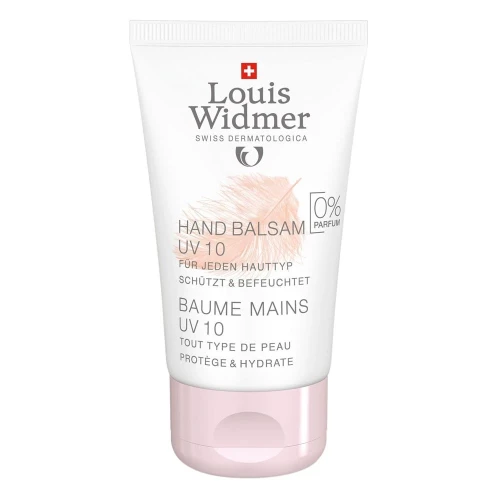 LOUIS WIDMER Baume Mains UV 10 Unparfümiert 50 ml