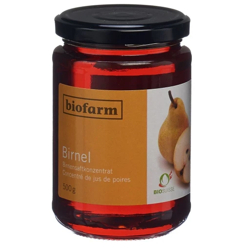 BIOFARM Birnendicksaft Knospe Glas 500 g