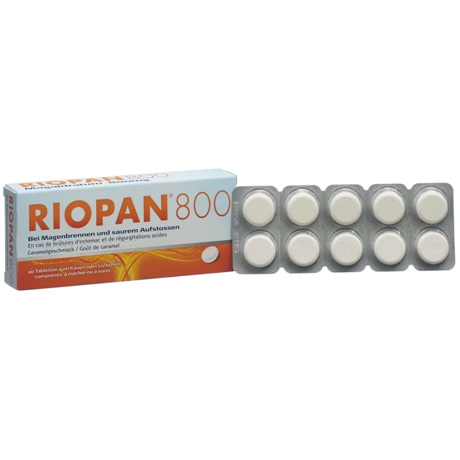 RIOPAN Tabl 800 mg 20 Stk RIOPAN Tabl 800 mg 20 Stk