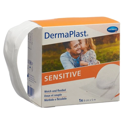 DERMAPLAST Sensitive Schnellverb 6cmx5m wei Rolle