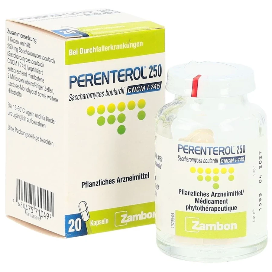 PERENTEROL Kaps 250 mg 20 Stk PERENTEROL Kaps 250 mg 20 Stk