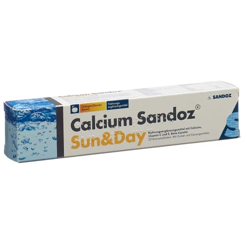 CALCIUM Sandoz Sun & Day Brausetabl Ds 20 Stk