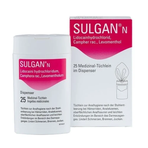 SULGAN-N Medizinal-Tüchlein in Dispenser 25 Stk