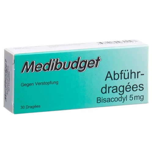 MEDIBUDGET Abführdragées Bisacodyl 5 mg 30 Stk